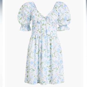 Hill House Blue and Green Floral Dress